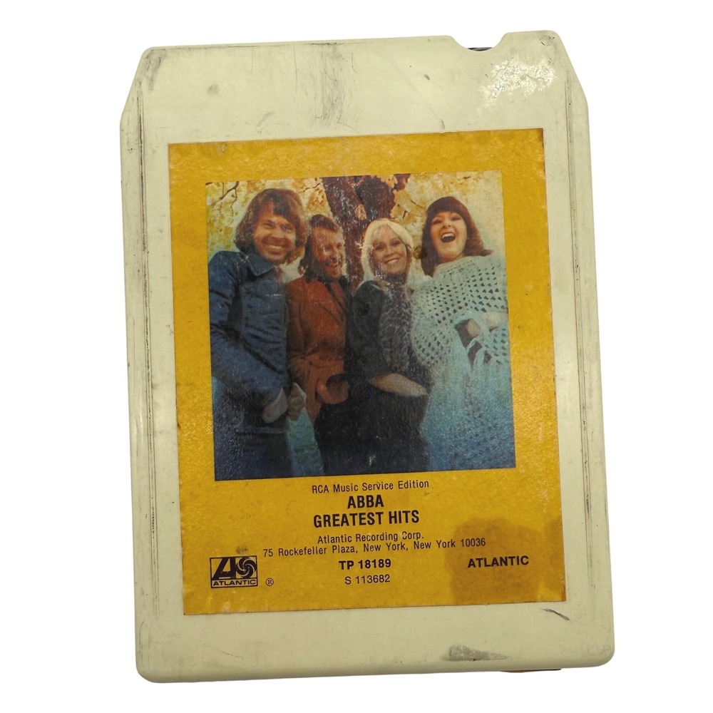 ABBA Greatest Hits 8 Track Tape RCA Music Atlantic 1970s Pop Rock Vintage